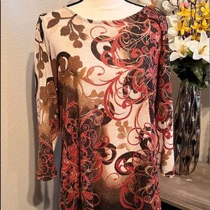 Beautiful JM Collection dress blouse. Size Large